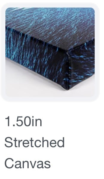 Ski scarf stretched canvas