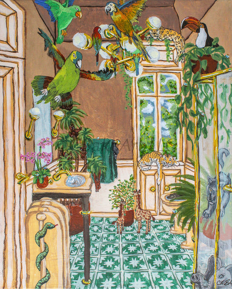 Bathroom Series- Jungle Bathroom
