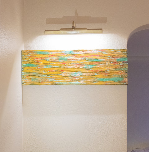 Abstract- Yellow and Metallic