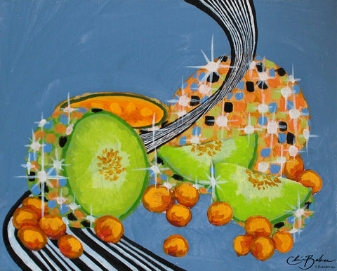 DiscoFruit- Cantaloupe and Honeydew