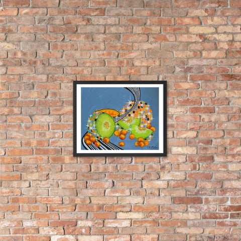 Upgraded Prints- DiscoFruit- Cantaloupe and Honeydew