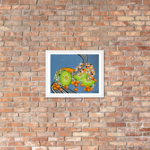 Upgraded Prints- DiscoFruit- Cantaloupe and Honeydew