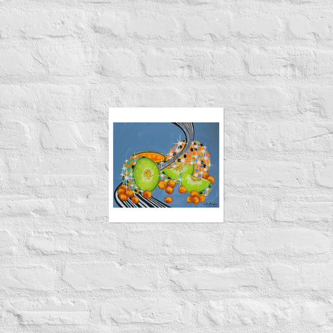 Basic Print- DiscoFruit- Honeydew and Cantaloupe