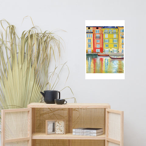 Basic Print- City on the River