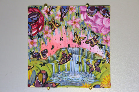 Butterfly- Flowers & Waterfalls