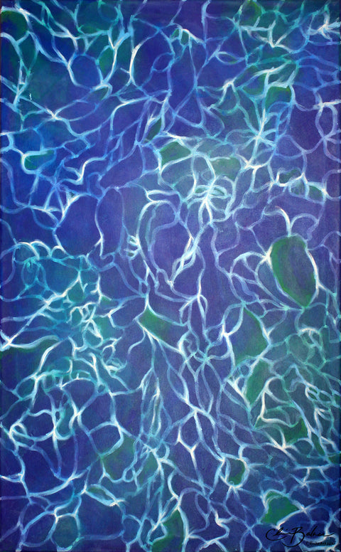 Basic Print- Water Reflections- Blue & Green