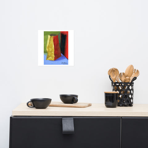 Basic Print-Color Study Bag