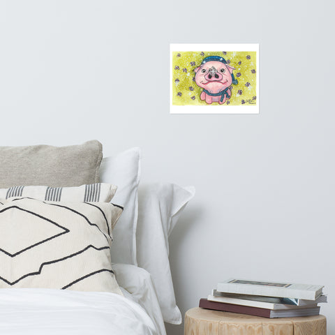 Basic Print- Pigs First Snow