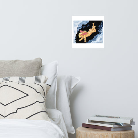 Basic Print-Naked Cherub Butt