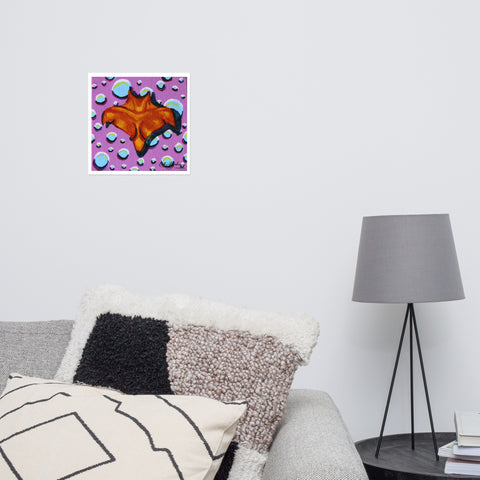 Basic Print-Square 5-Orange Chest