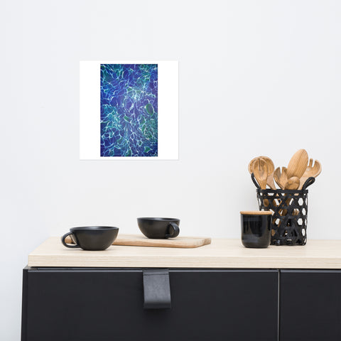 Basic Print- Water Reflections- Blue & Green