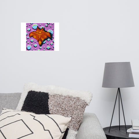 Basic Print-Square 5-Orange Chest