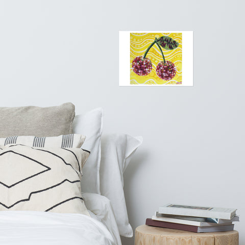 Basic Print- Disco Fruit- Cherries