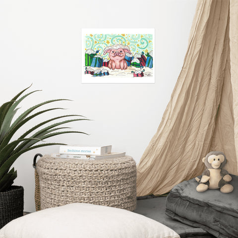 Basic Print- Pig and Gifts