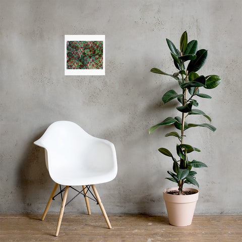 Basic Print- Abstract- Neon Checkered I