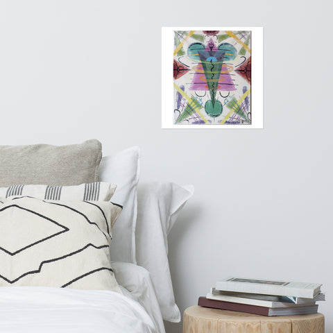 Basic Print-Abstract Rainbow Shapes and Lines