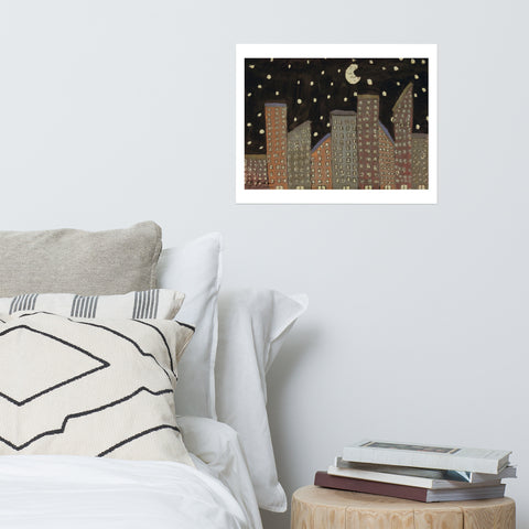 Basic Print-Night Skyline