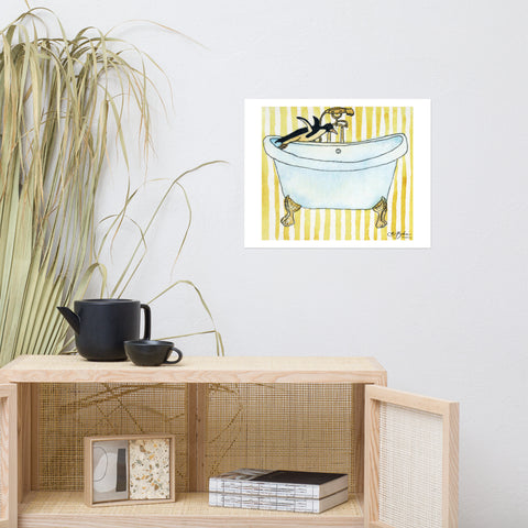 Basic Print-Bird Series- Bathtub