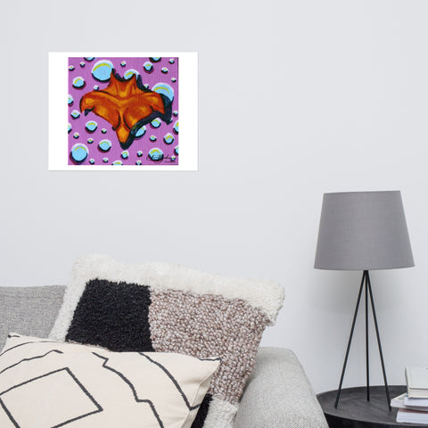 Basic Print-Square 5-Orange Chest