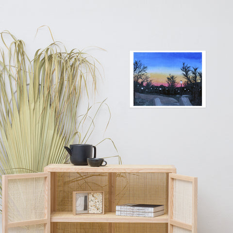 Basic Print-Campus at Night