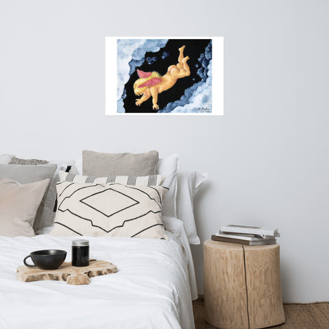 Basic Print-Naked Cherub Butt