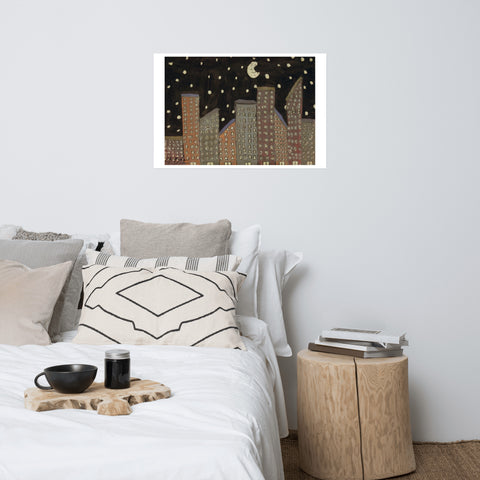 Basic Print-Night Skyline