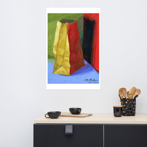 Basic Print-Color Study Bag