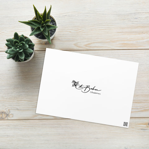 Greeting card- Frog and Snow