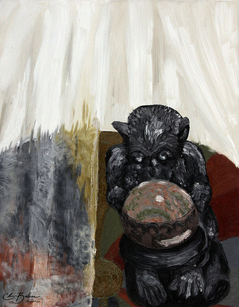 Basic Print-Monkey Under the Net