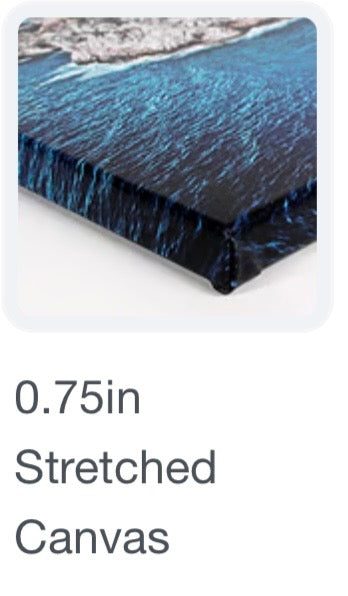 Ski scarf stretched canvas