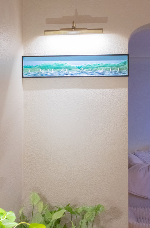 3d Dillon lake with sailboats