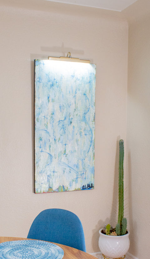 Blue and green large abstract