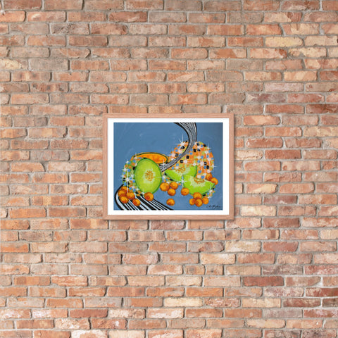 Upgraded Prints- DiscoFruit- Cantaloupe and Honeydew