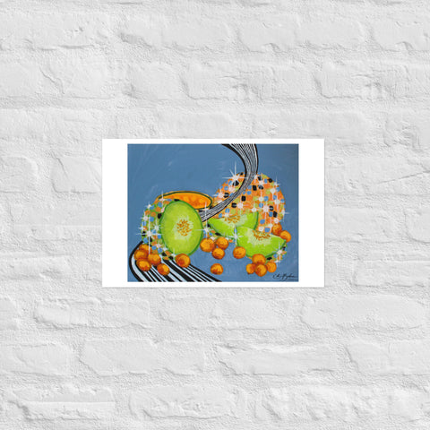 Basic Print- DiscoFruit- Honeydew and Cantaloupe