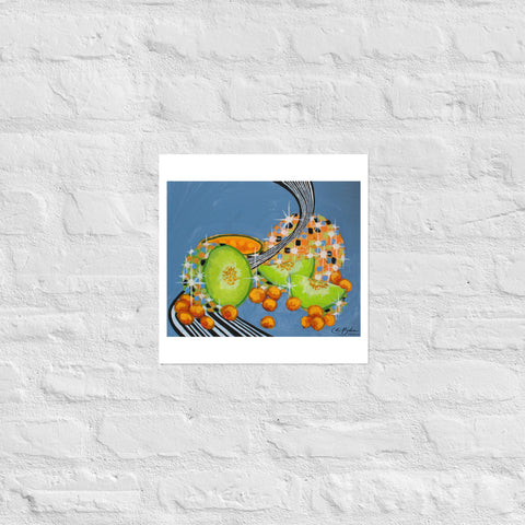 Basic Print- DiscoFruit- Honeydew and Cantaloupe