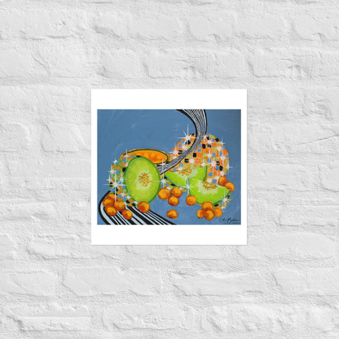 Basic Print- DiscoFruit- Honeydew and Cantaloupe