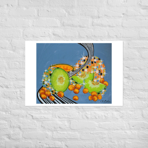 Basic Print- DiscoFruit- Honeydew and Cantaloupe
