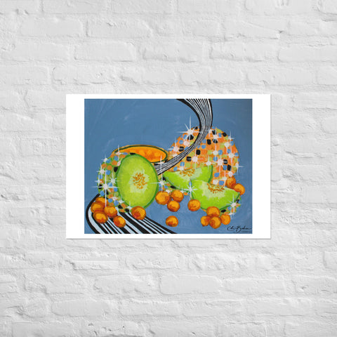Basic Print- DiscoFruit- Honeydew and Cantaloupe