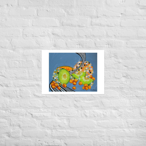 Basic Print- DiscoFruit- Honeydew and Cantaloupe