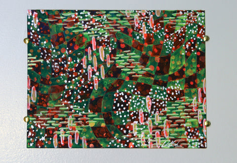 Abstract-Neon Checkered Together