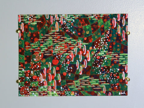 Abstract-Neon Checkered Together