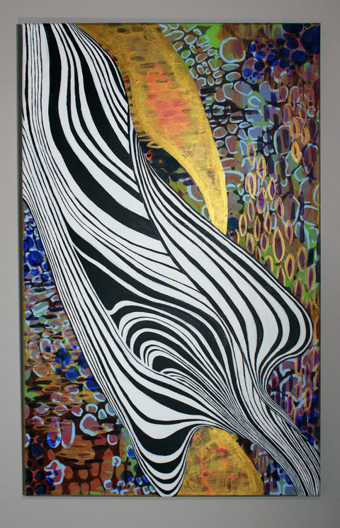 Abstract- Rainbow with Black & White