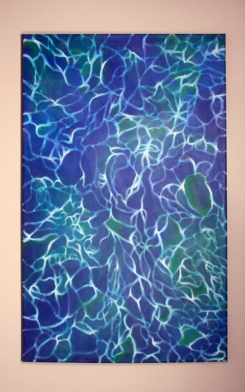 Water Reflections- Blue & Green