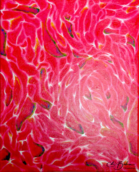 Water Reflections-Pink with Neon