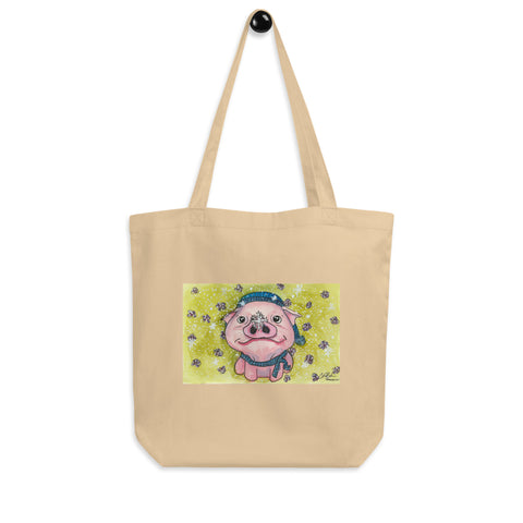 Tote Bag- Pigs First Snow