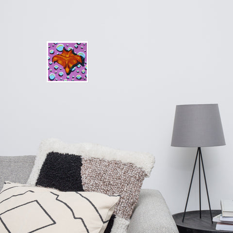 Basic Print-Square 5-Orange Chest