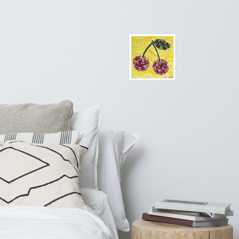 Basic Print- Disco Fruit- Cherries
