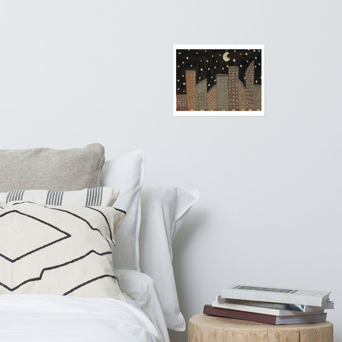 Basic Print-Night Skyline