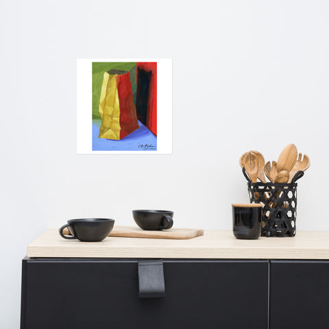 Basic Print-Color Study Bag