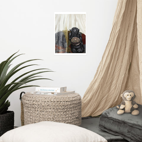 Basic Print-Monkey Under the Net